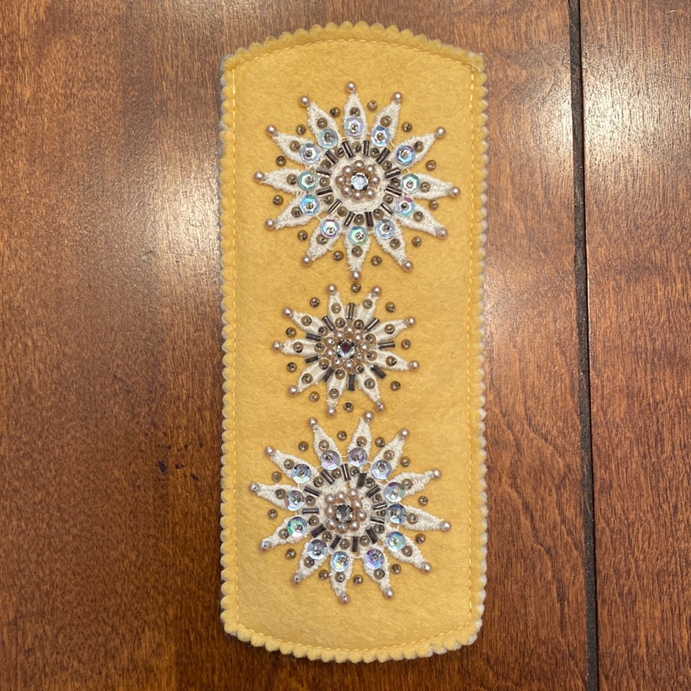 Vintage Beaded Sunglasses Case